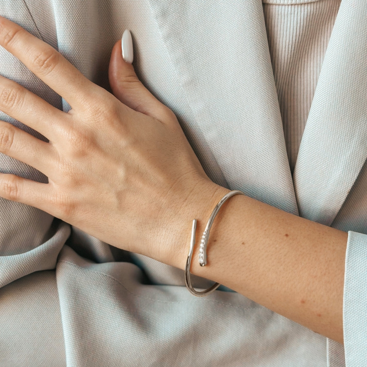 Bracelet en argent Vega - Zirconium - Indira