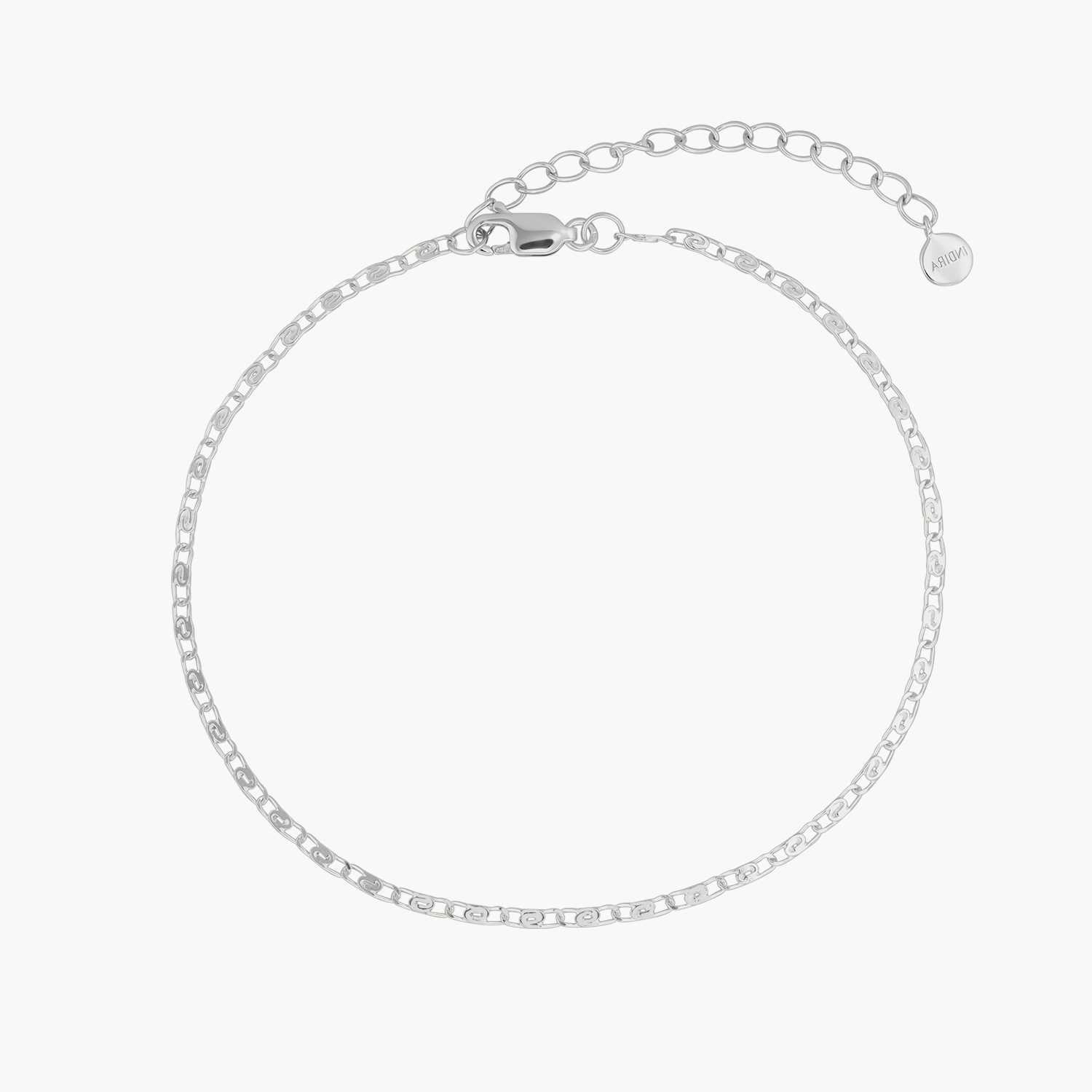 Bracelet de cheville en argent Silver Anchor - Indira