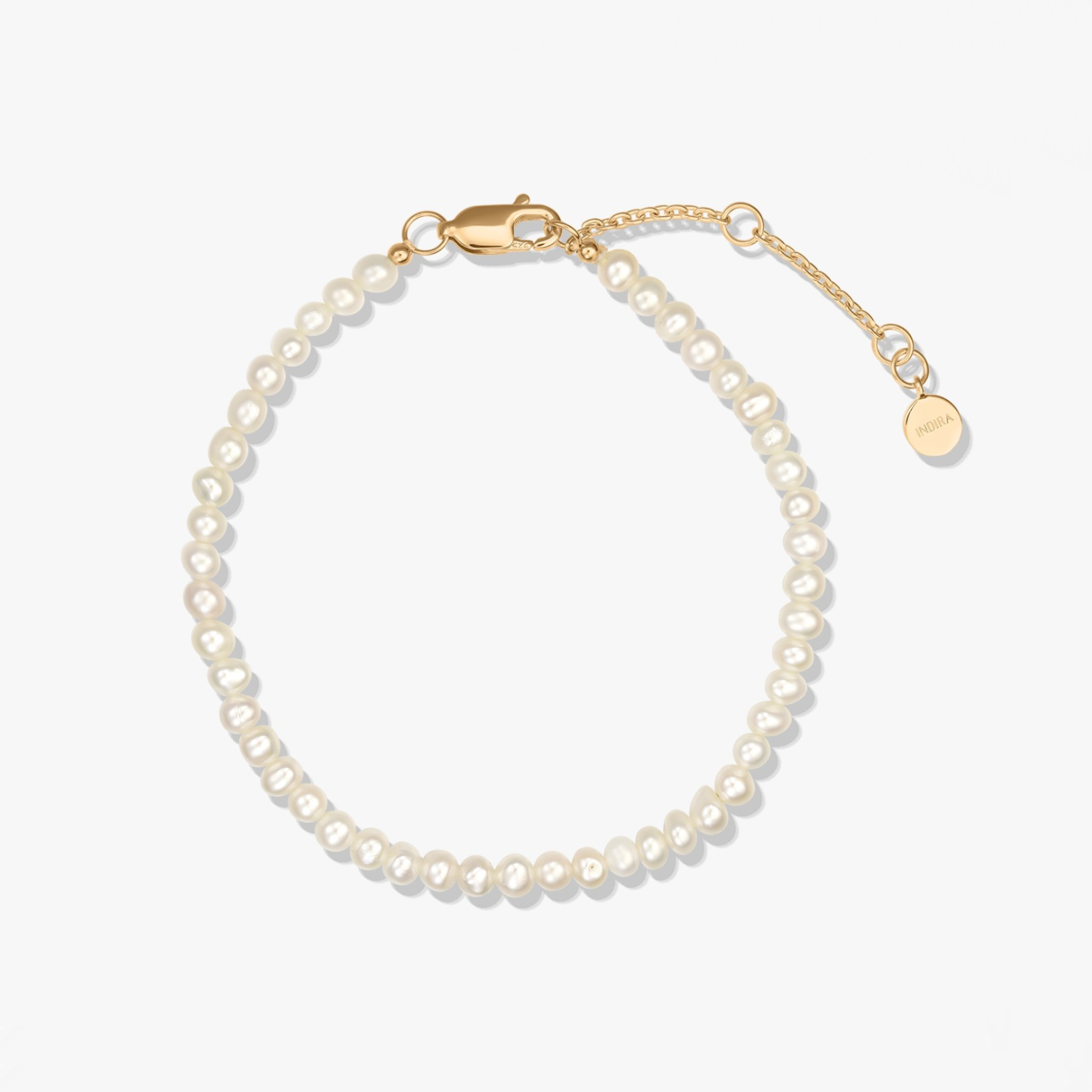 Bracelet Argent Golden Finesse - Perles Naturelles