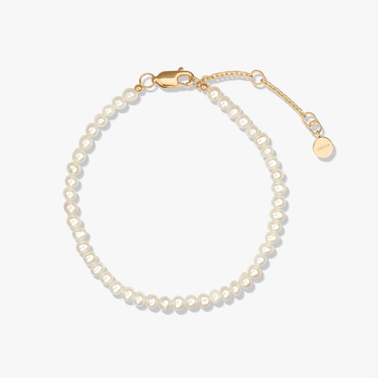 Bracelet Argent Golden Finesse - Perles Naturelles