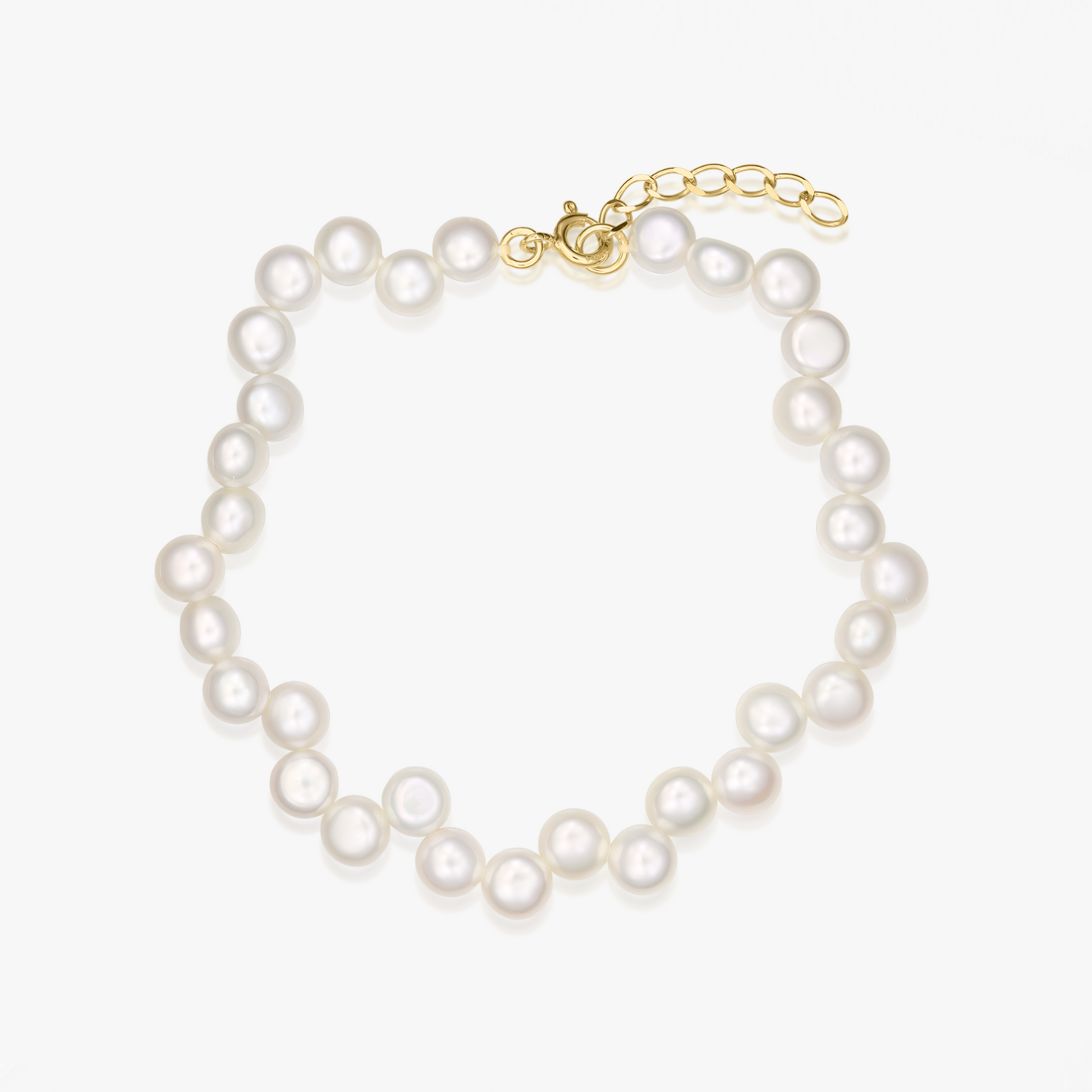 Bracelet en argent Golden Harmony - Perles naturelles - Indira