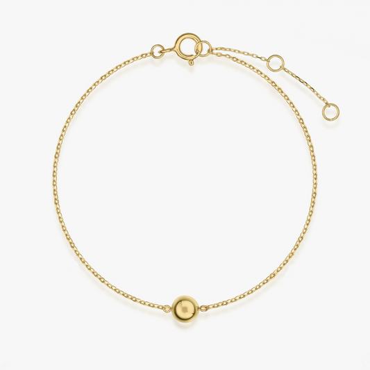 Bracelet Sphère Dorée en Or Jaune