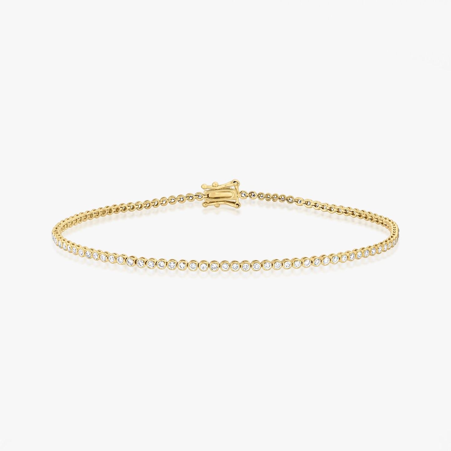 Bracelet Tennis Petit Modèle en Or Jaune - Diamants