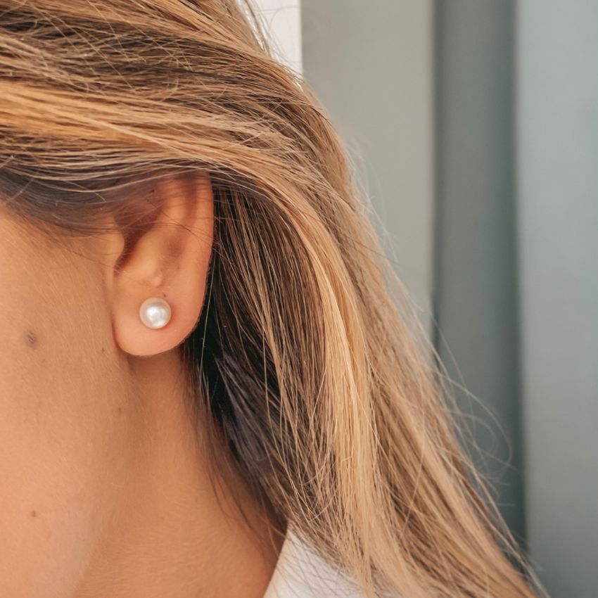 Boucles d'oreilles argent Classic Pearl - Perles Naturelles