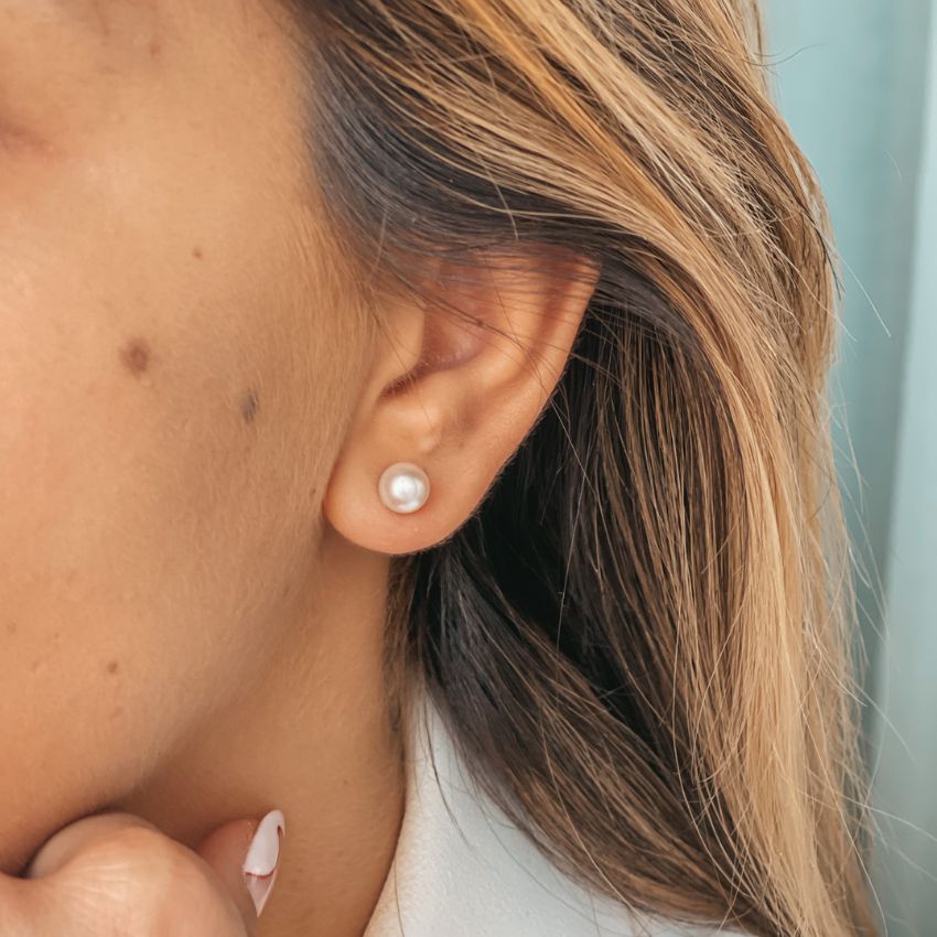 Boucles d'oreilles argent Classic Pearl - Perles Naturelles