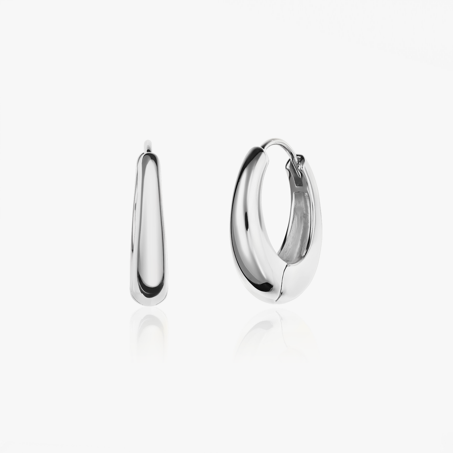 Boucles d'oreilles en argent Maxi Dome - Indira