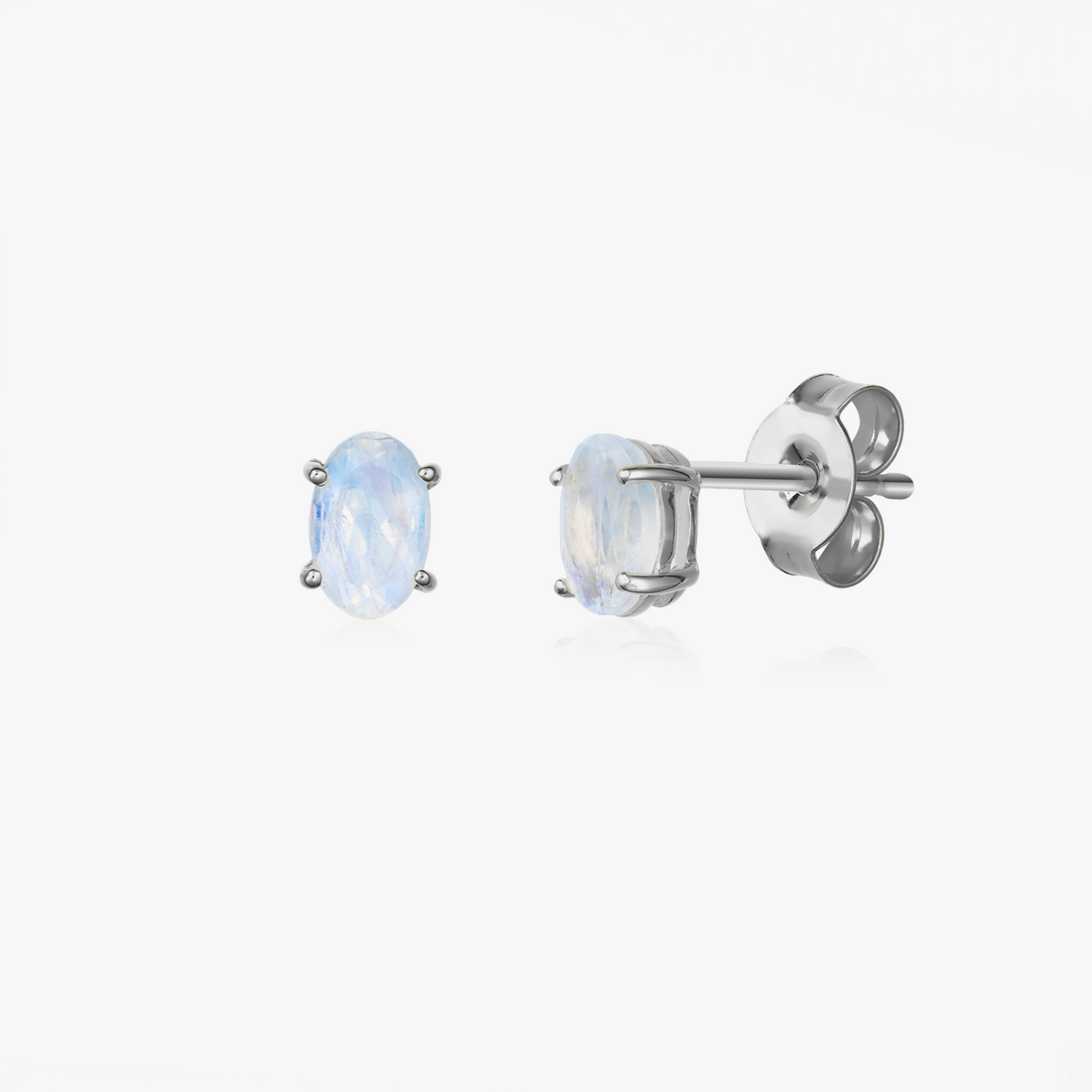 Boucles d'oreilles en argent Reina - Pierre de Lune - Indira