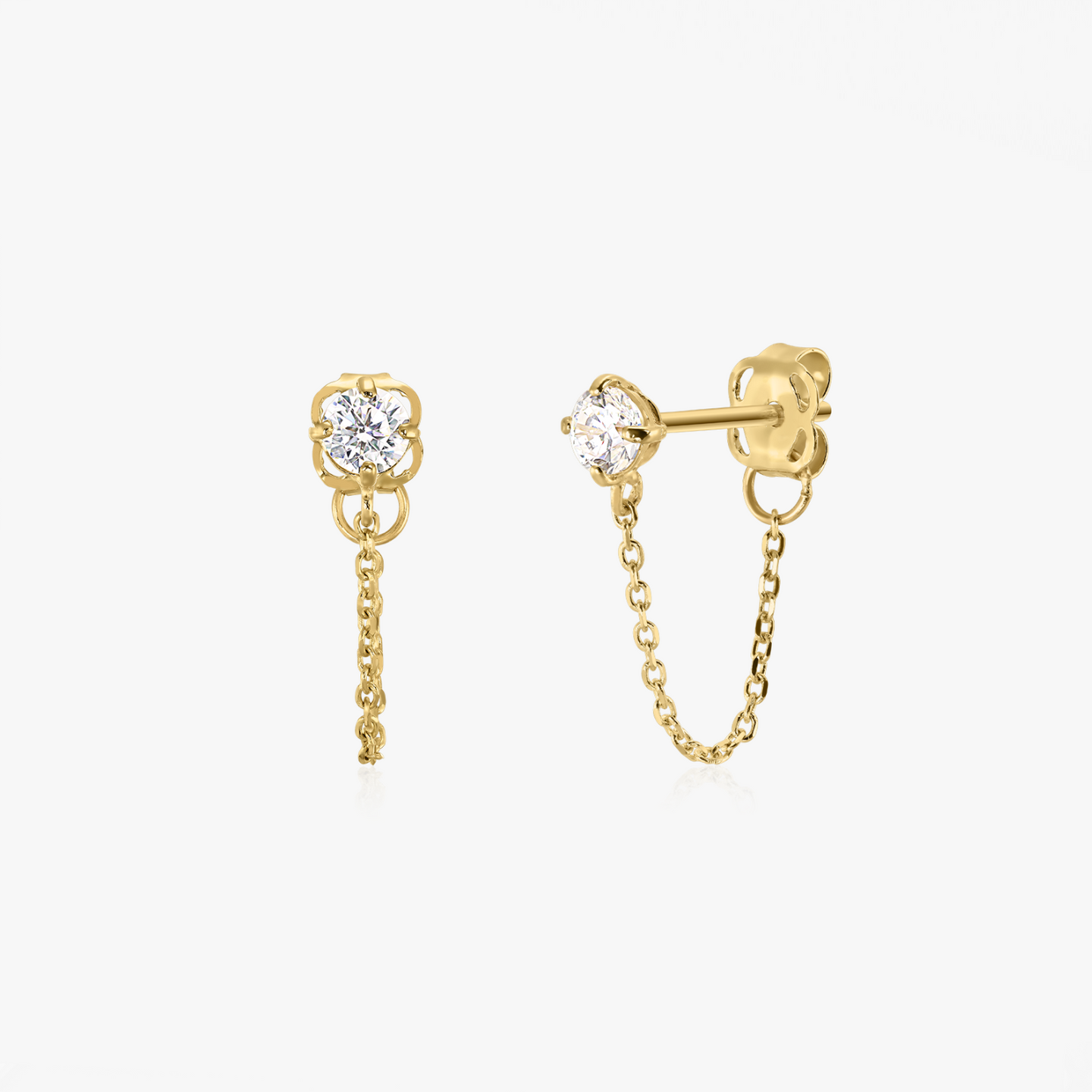 Boucles d'oreilles en or Emma - Zirconium - Indira