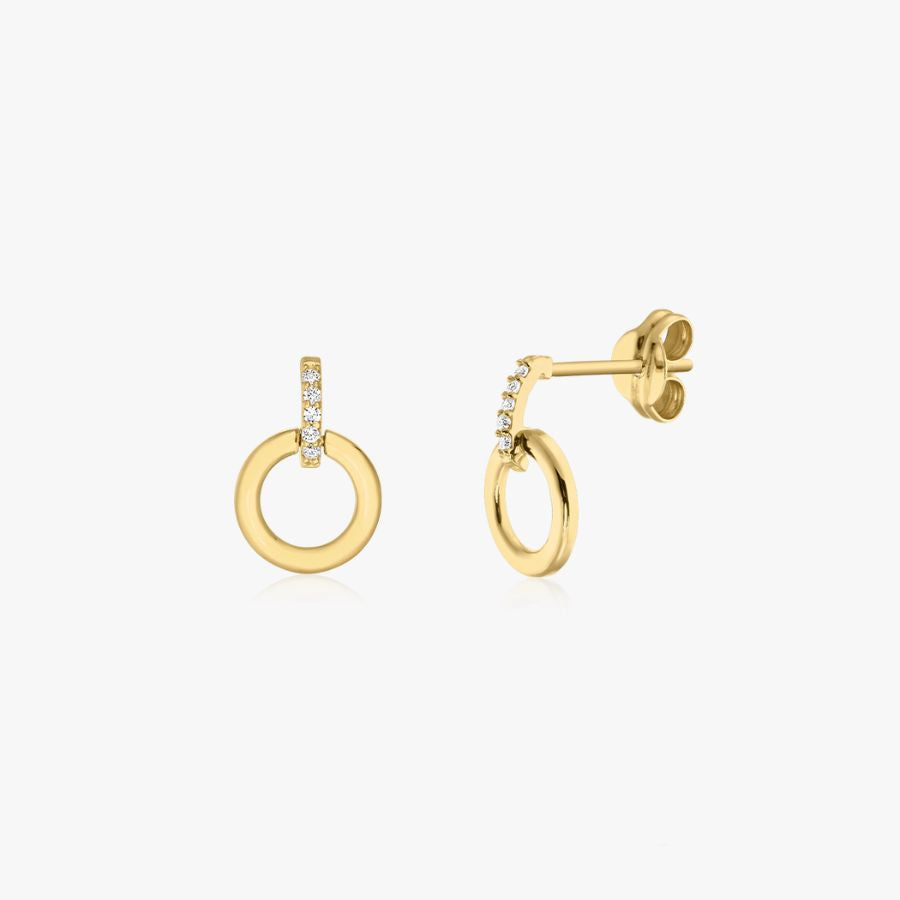 Boucles d'oreilles en or Cercle Éternel - Indira