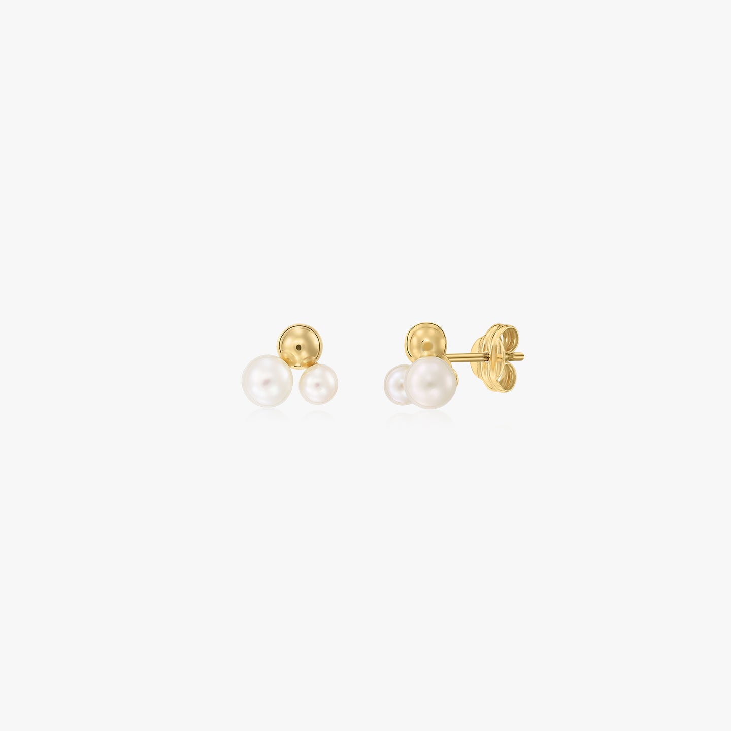 Boucles d'oreilles en or Lora - Perles naturelles - Indira