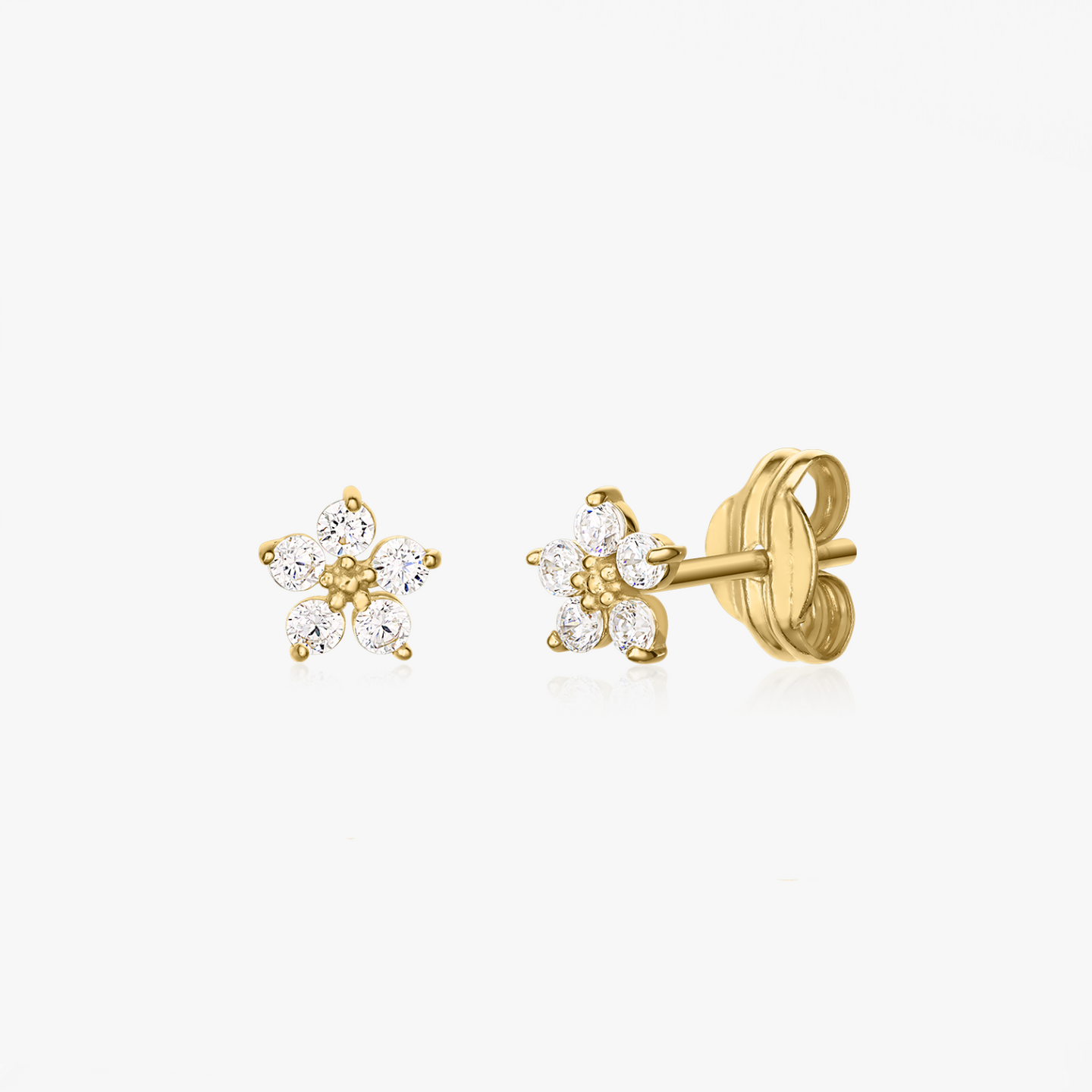 Boucles d'oreilles en or Lorelai - Zirconium - Indira