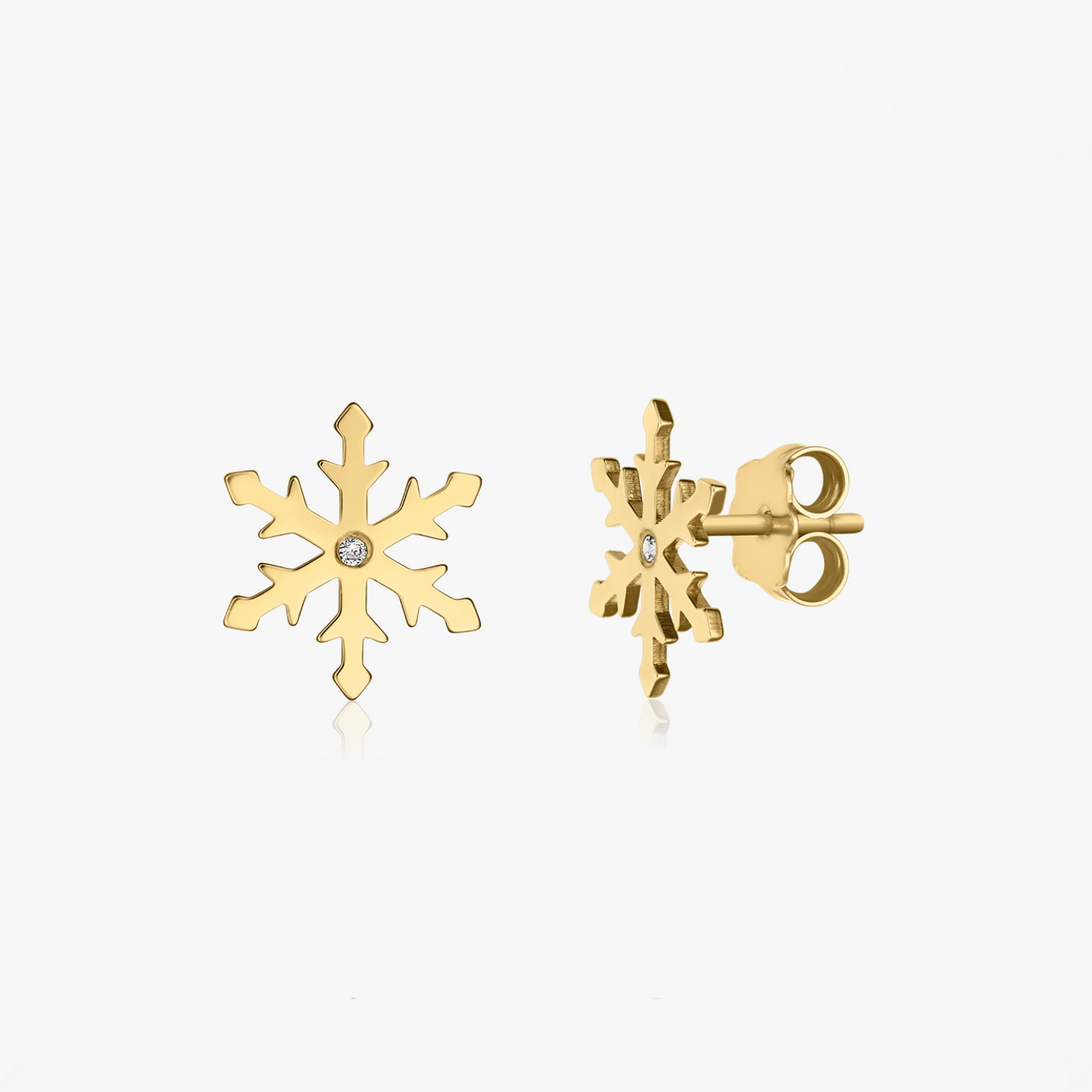 Boucles d'oreilles en or Snow - Diamants - Indira