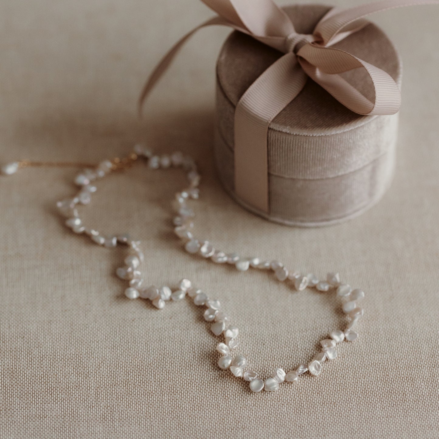 Collier Brielle en Or Jaune - Perles Naturelles