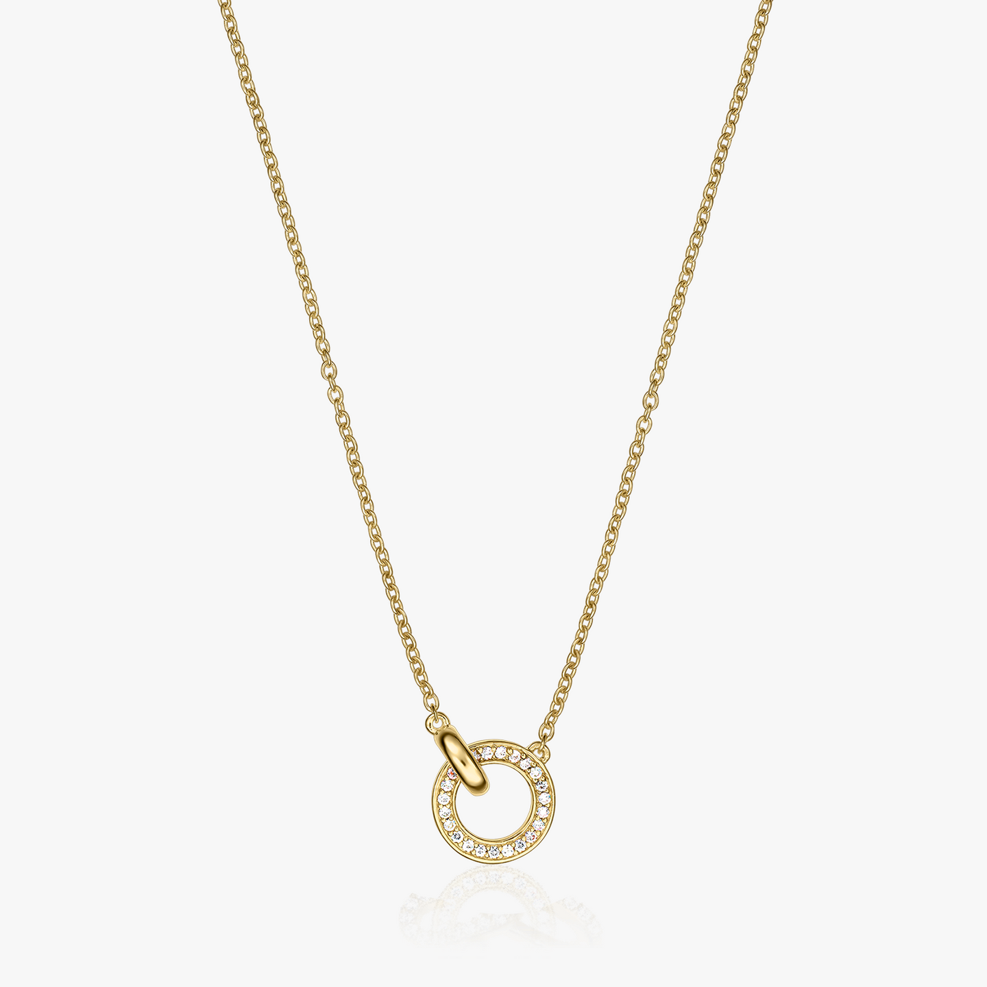 Collier en argent Golden Linked - Indira