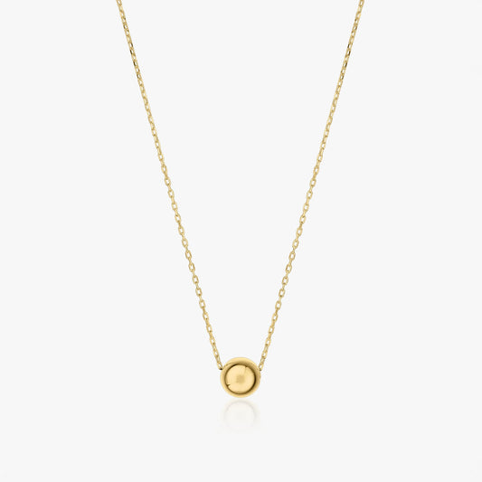 Collier Sphère Dorée en Or Jaune