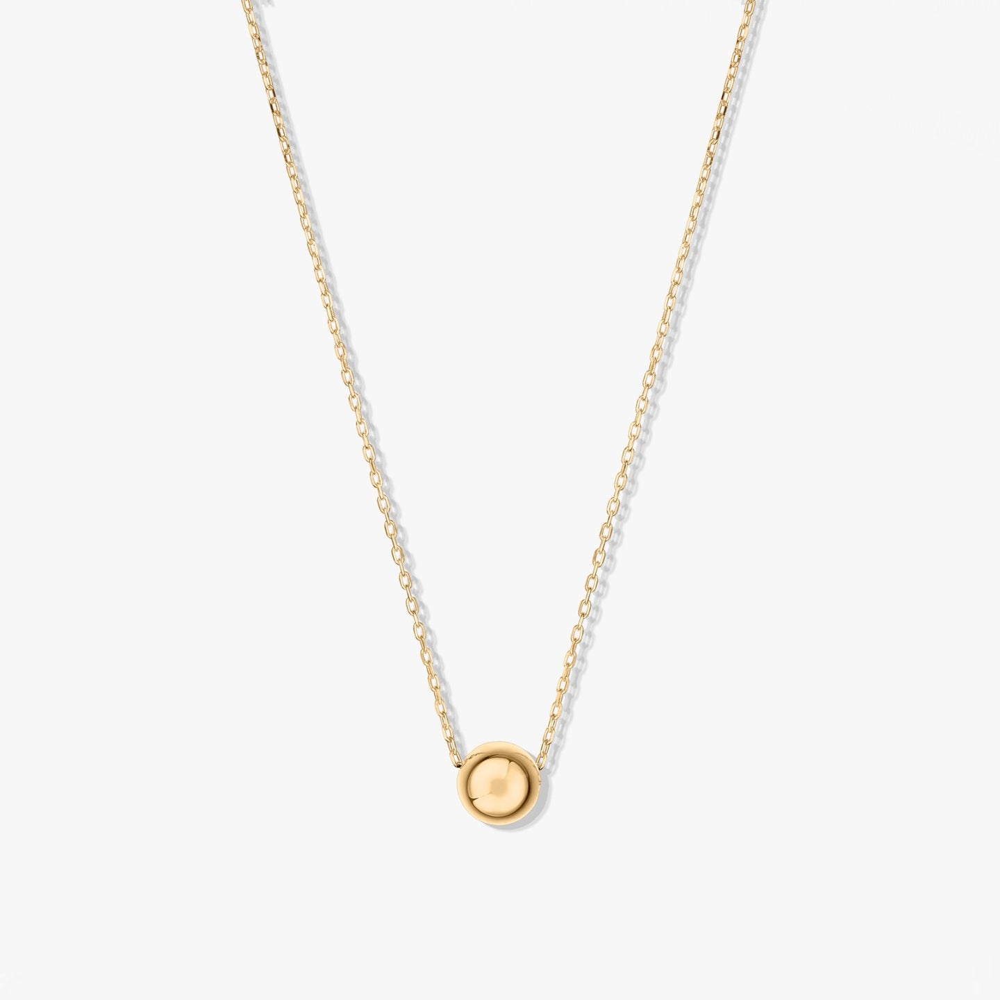 Collier Sphère Dorée en Or Jaune