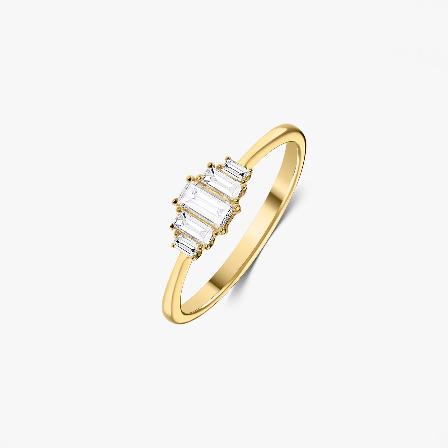Bague en or jaune Mira – Diamants - Indira