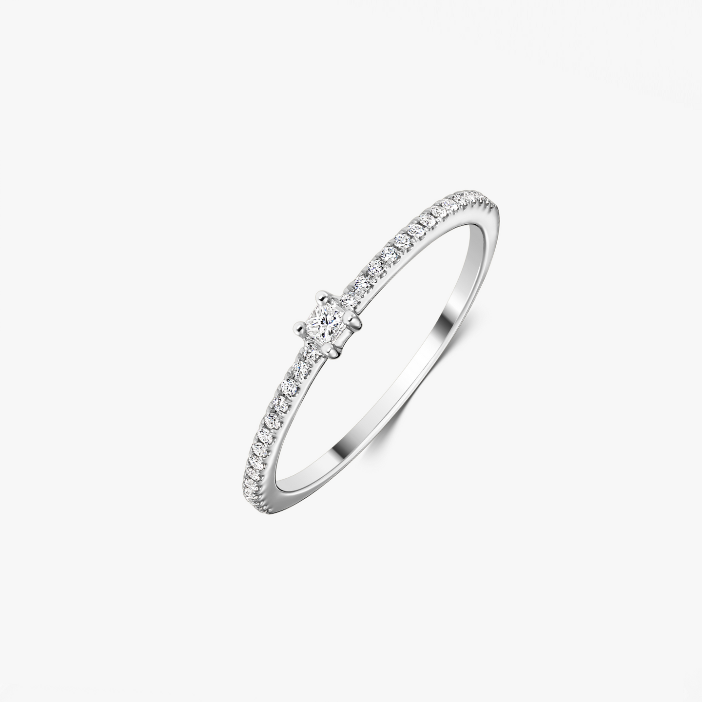 Bague en or blanc Luma – Diamants - Indira