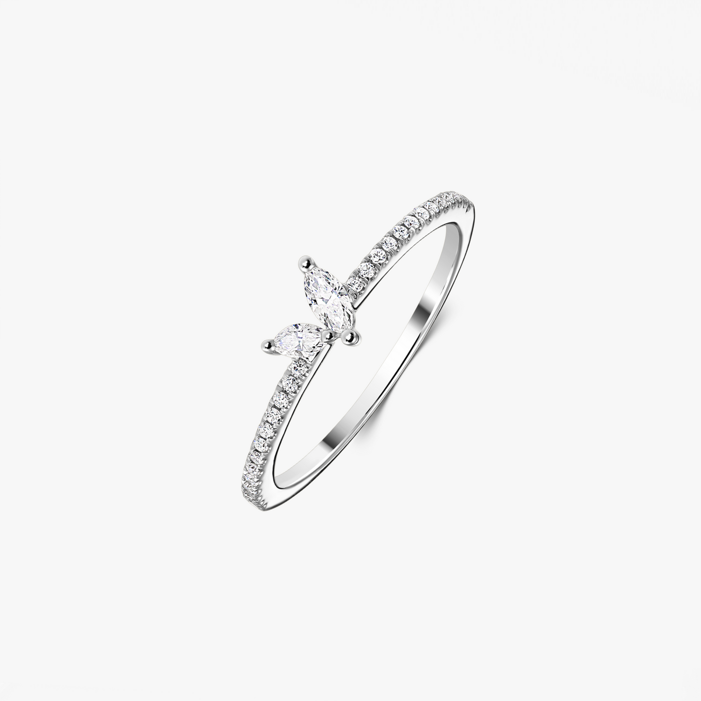 Bague Yuna Or Blanc – Diamants