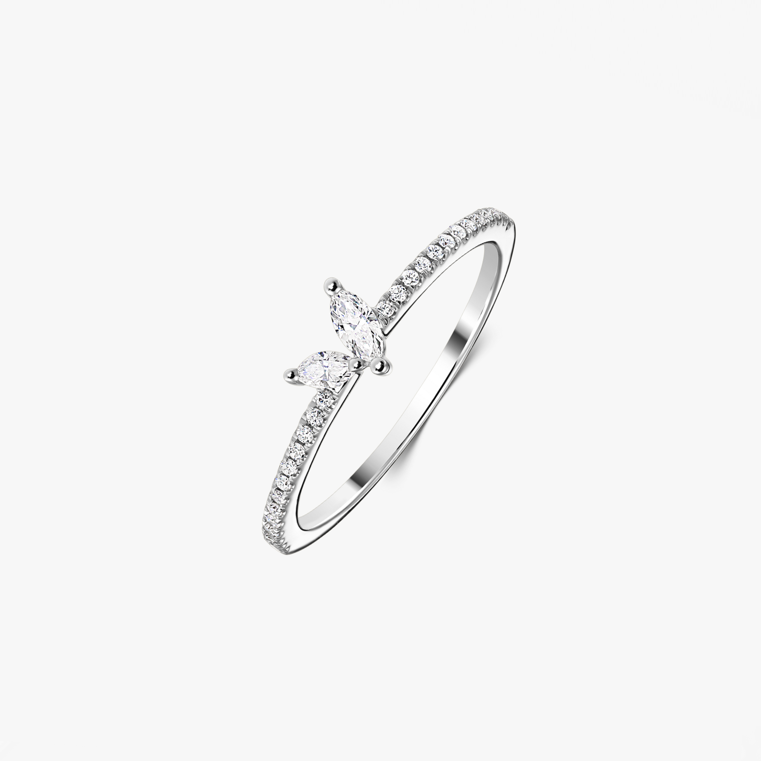 Bague Yuna Or Blanc – Diamants