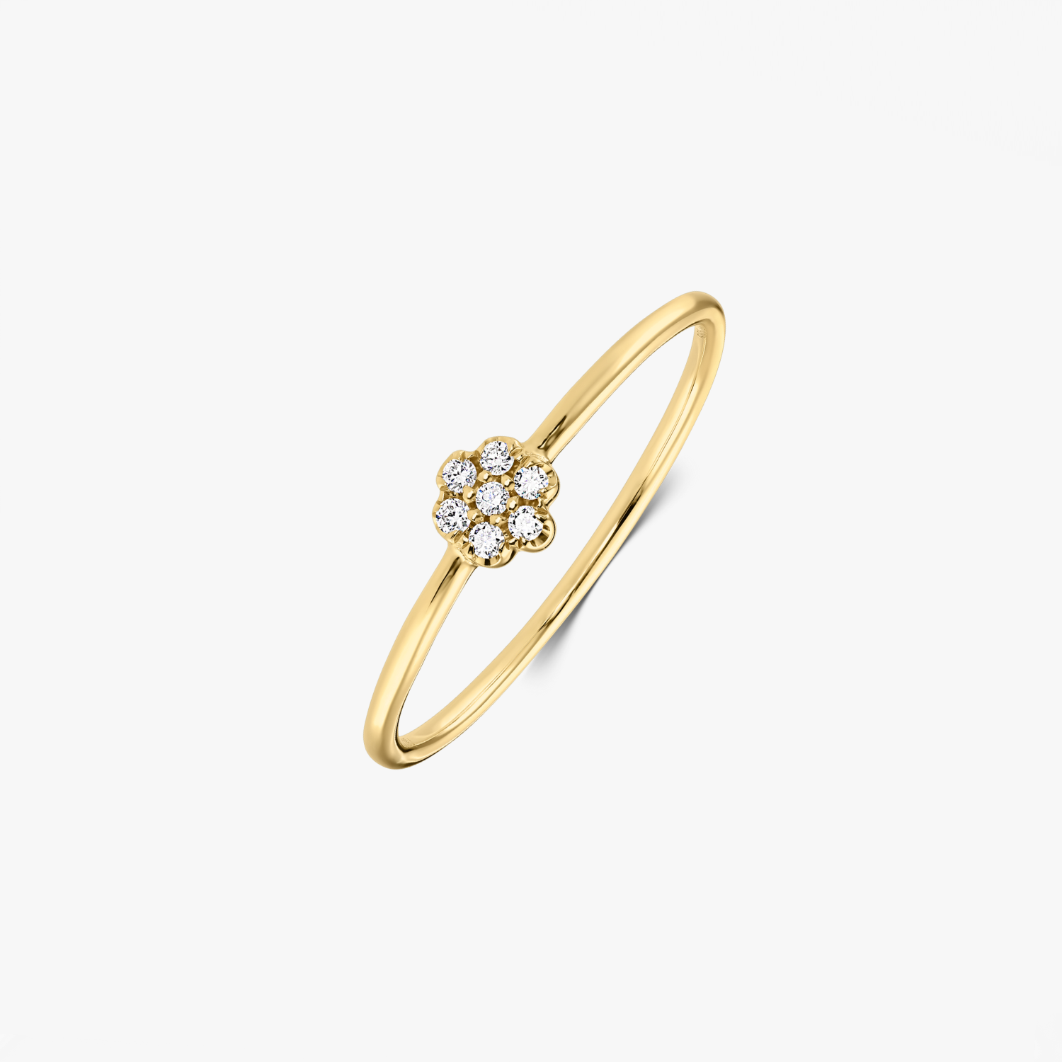 Bague en Or Jaune Daisy – Diamants