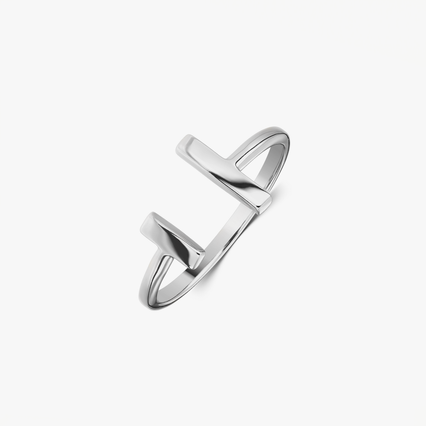 Bague en argent Parallel Bar - Indira