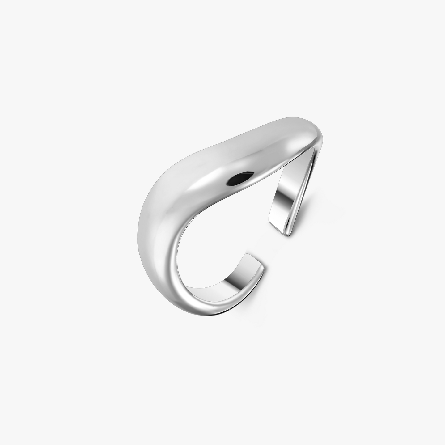 Bague en argent Shaped - Ajustable - Indira