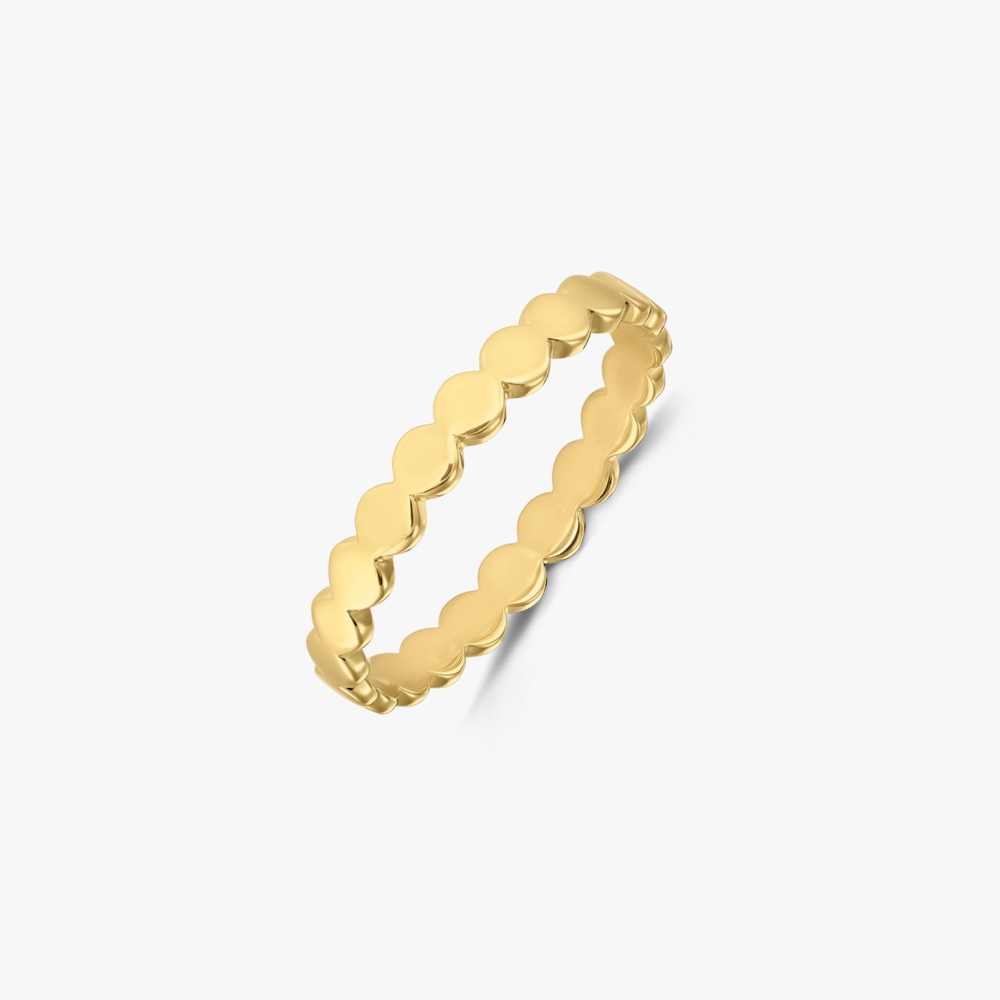 Bague en argent plaqué or Dots - Indira