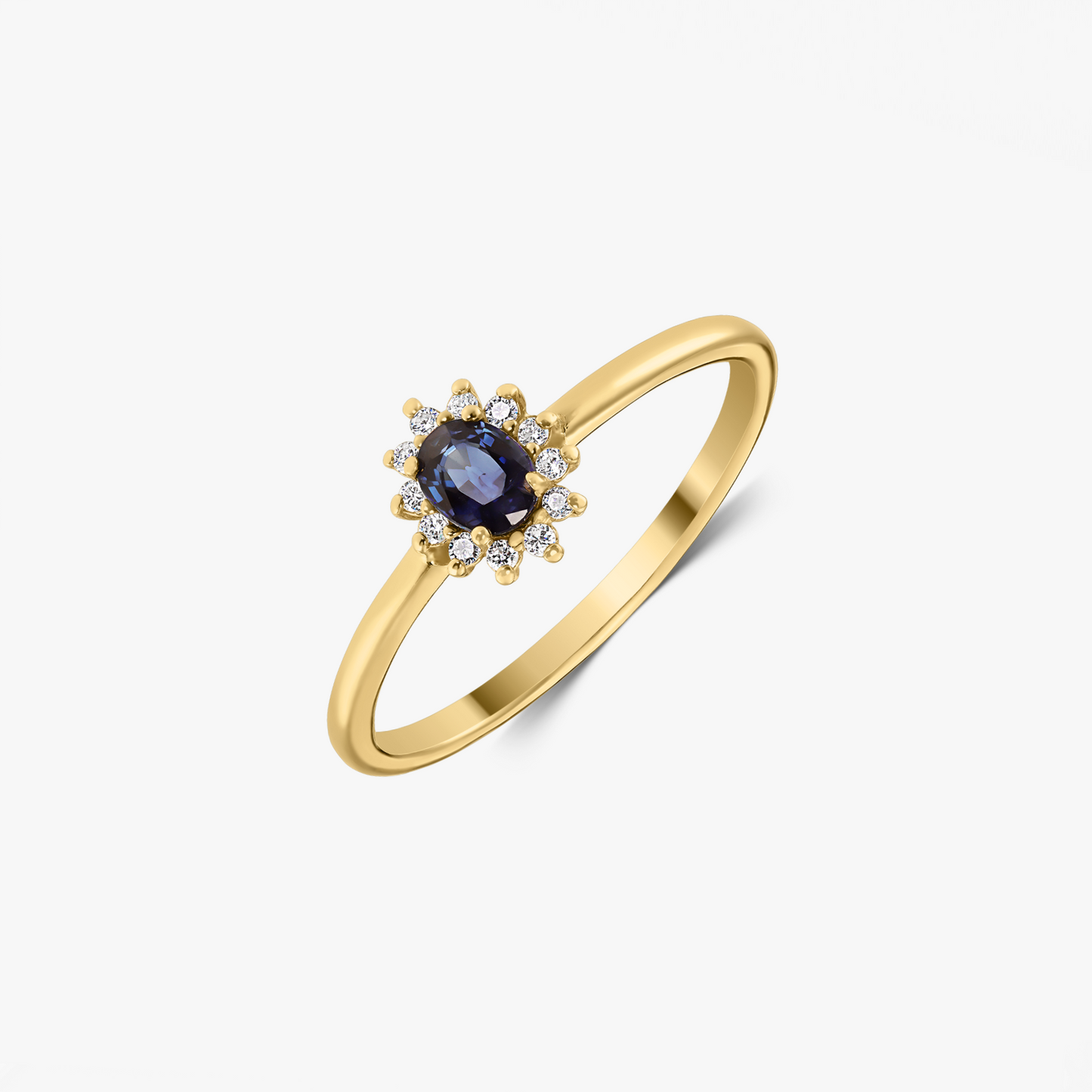 Bague Genn Or Jaune - Saphir et Diamants