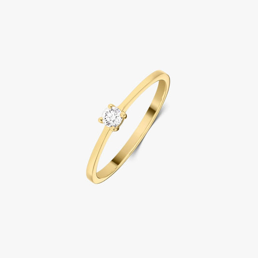 Bague en Or Intemporelle - Diamant 0,1 CT