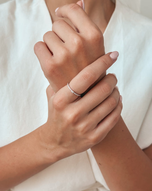 Bague Luma Or Blanc – Diamants