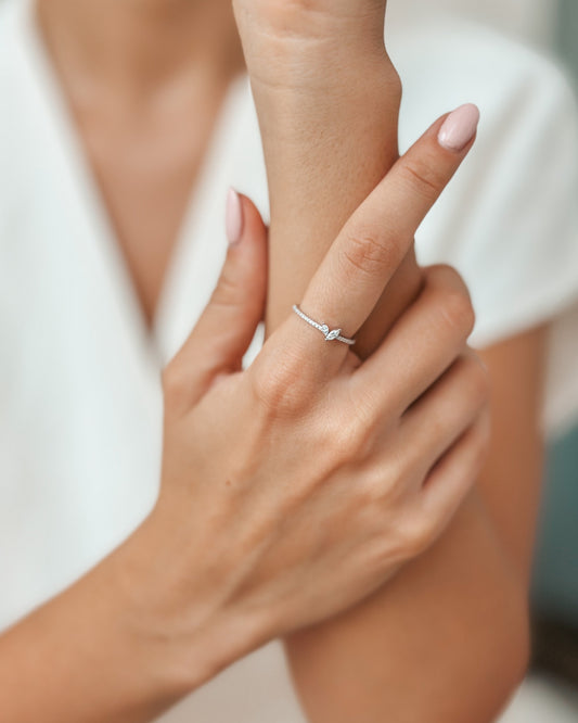 Bague Yuna Or Blanc – Diamants