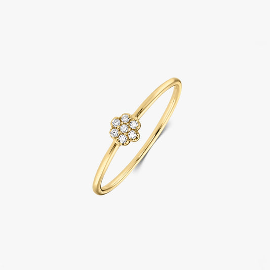 Bague en Or Jaune Daisy – Diamants