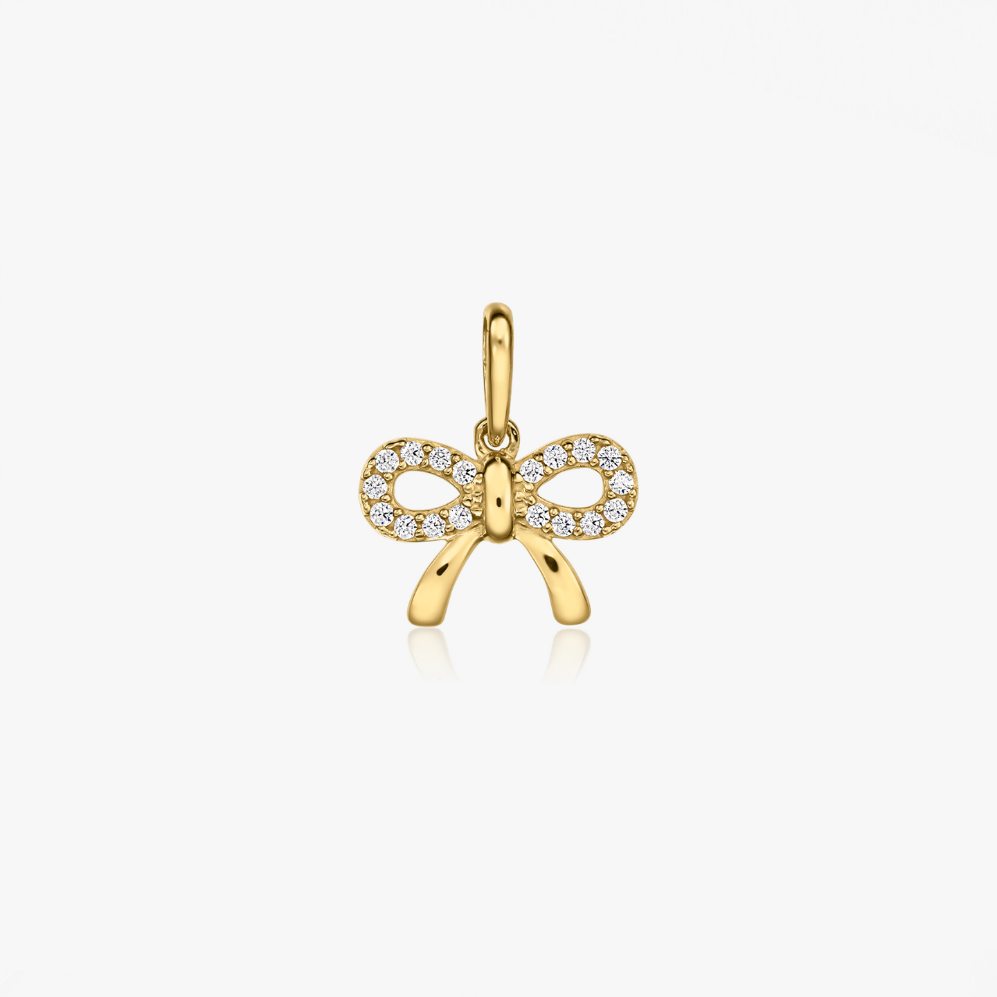 Pendentif en or jaune Charme Nœud - Indira