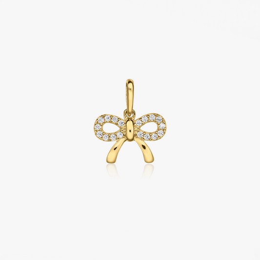 Pendentif Charme Nœud Or Jaune