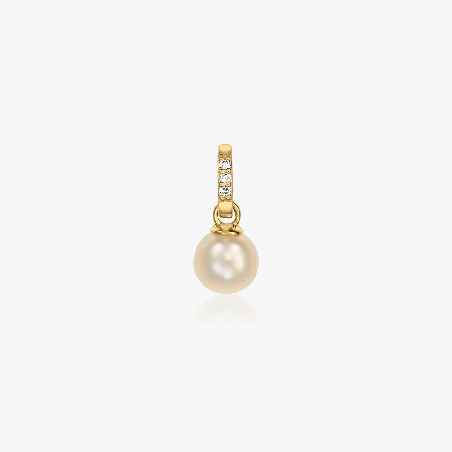 Pendentif en or jaune Aveline – Perle naturelle et diamants - Indira