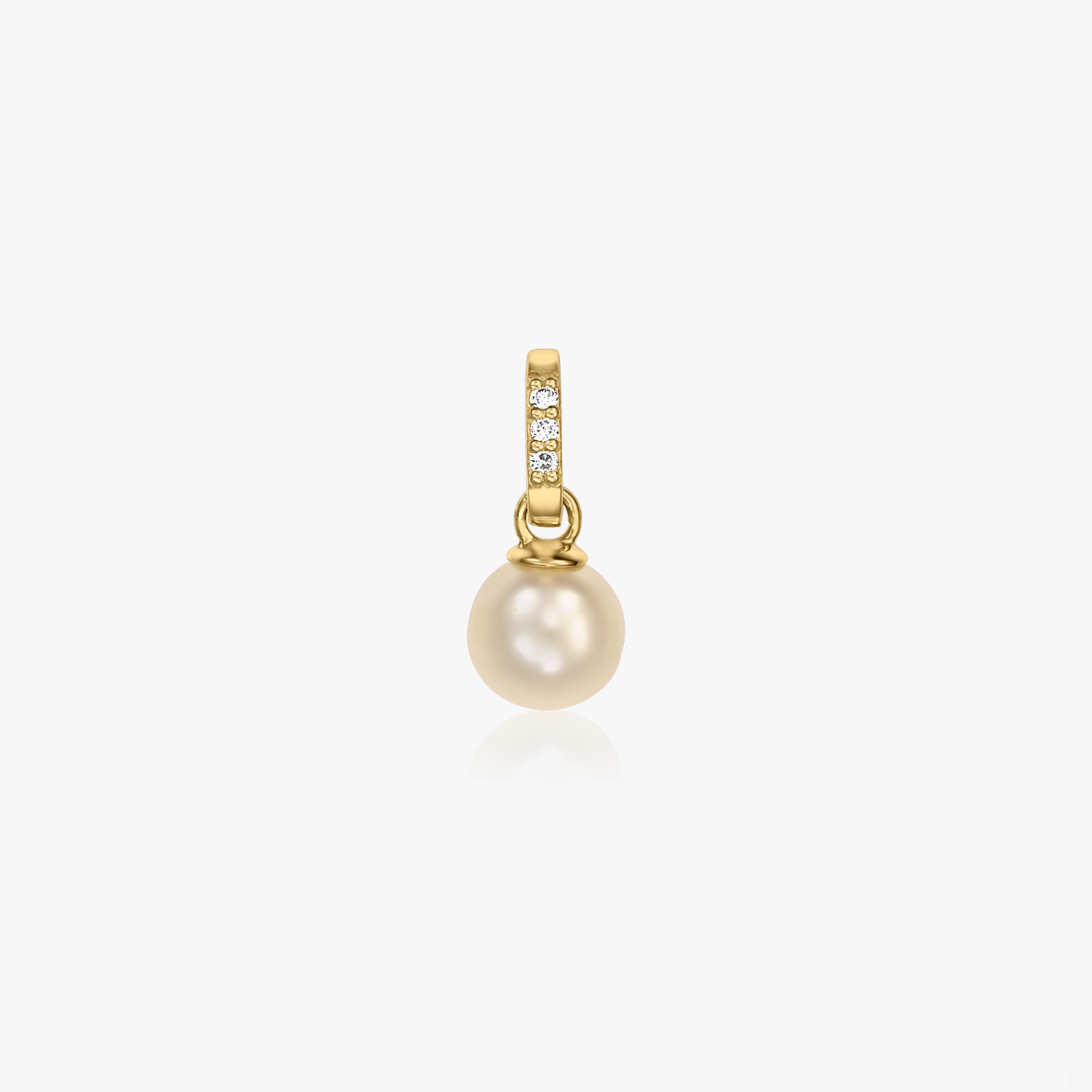 Pendentif Aveline en or jaune – Perle naturelle et diamants