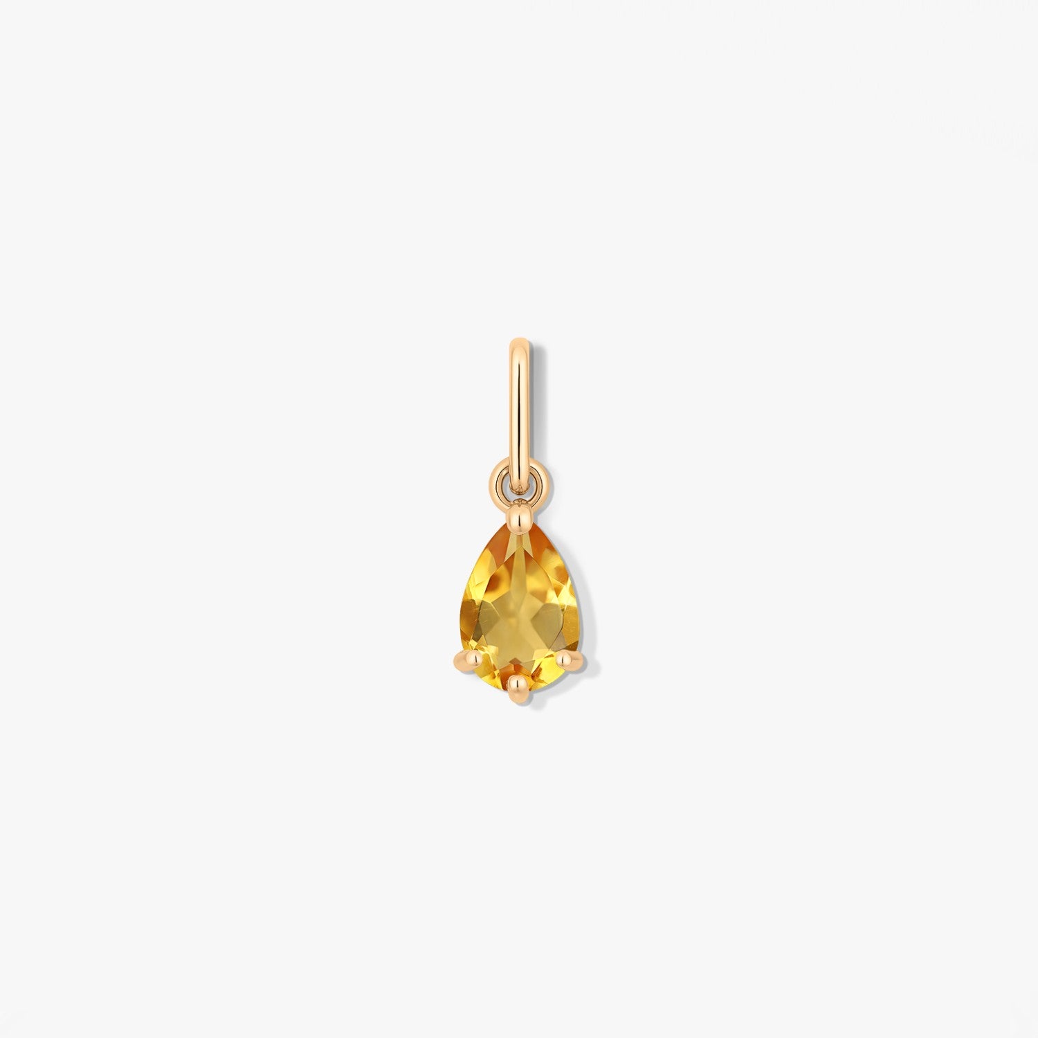 Pendentif Pierre de Naissance Or Novembre - Citrine