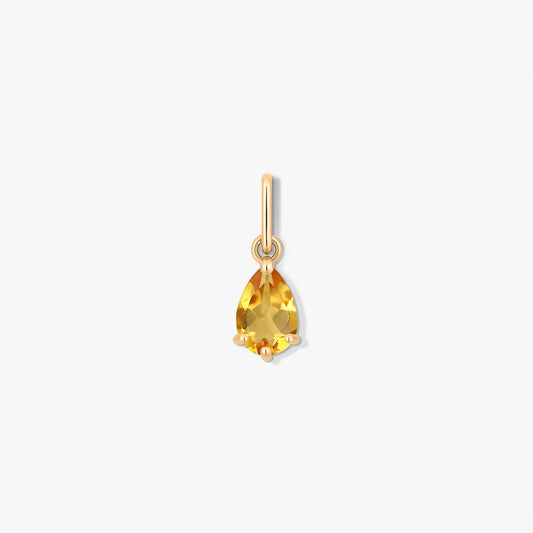 Pendentif Pierre de Naissance Or Novembre - Citrine