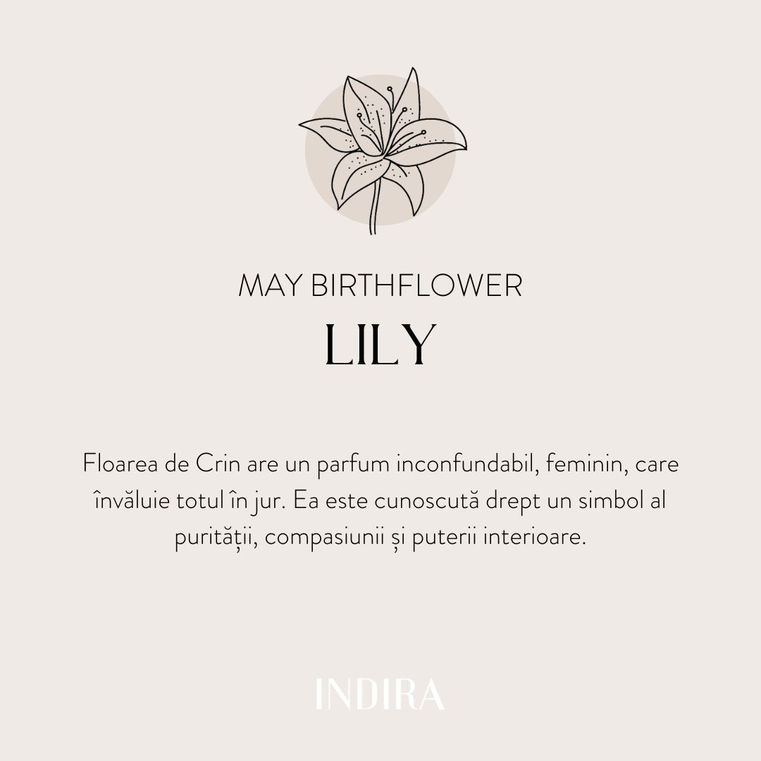 Bracelet Cordon Enfant Fleur de Naissance Or - May Lily