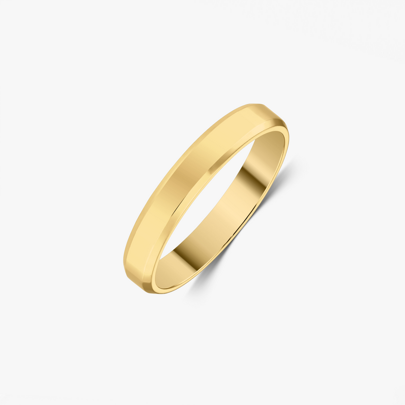 Alliance en or Bevel large - Indira