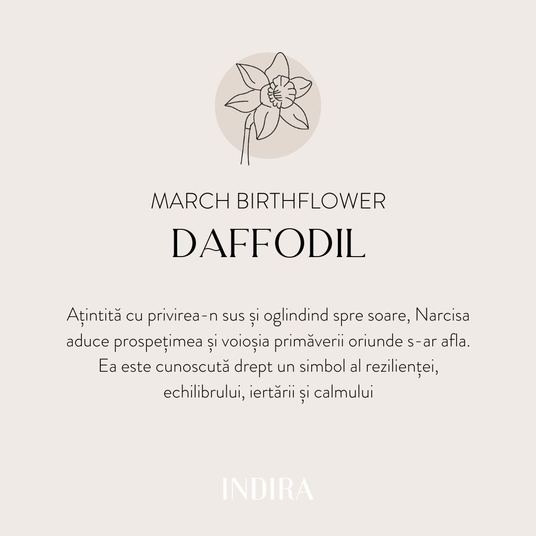 Collier en argent Golden Birthflower