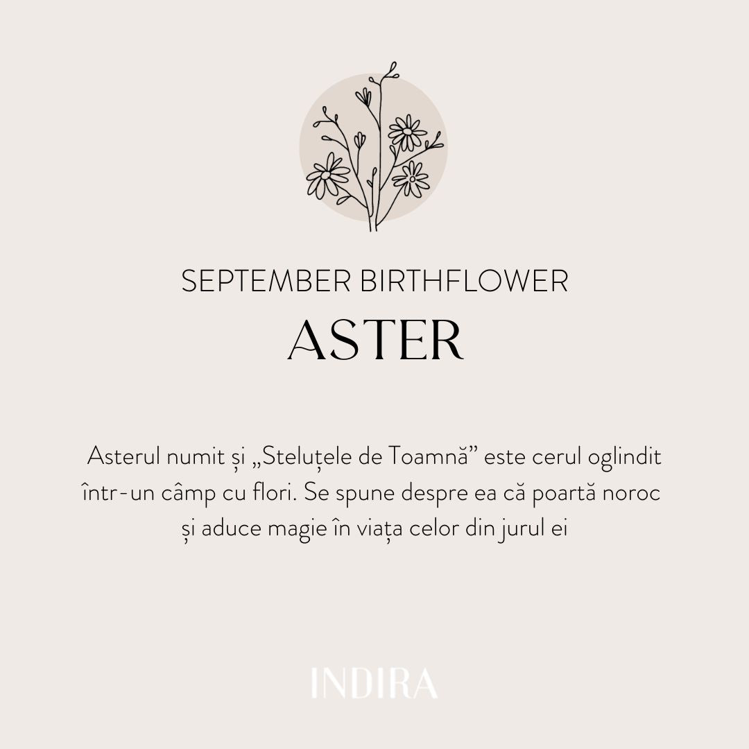 Collier en argent Golden Birthflower