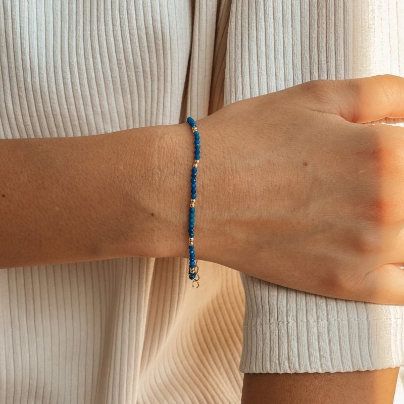 Bracelet Argent SummerScape Doré - Lapis Lazuli