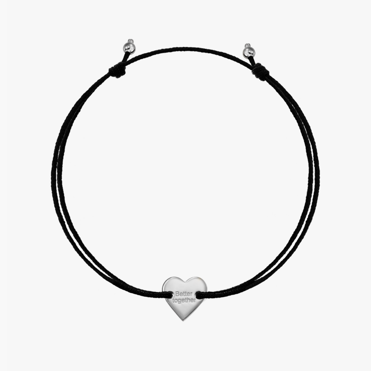 Bracelet cordon en argent Better Together - Indira