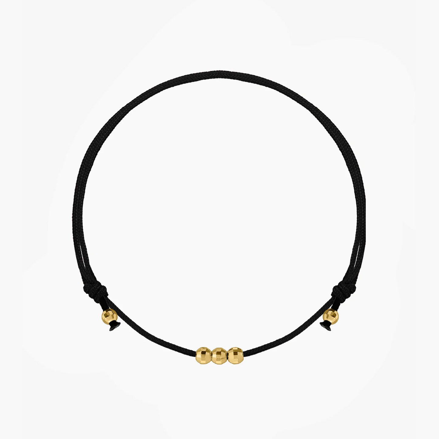 Brățară șnur din argint Golden Dots - Indira