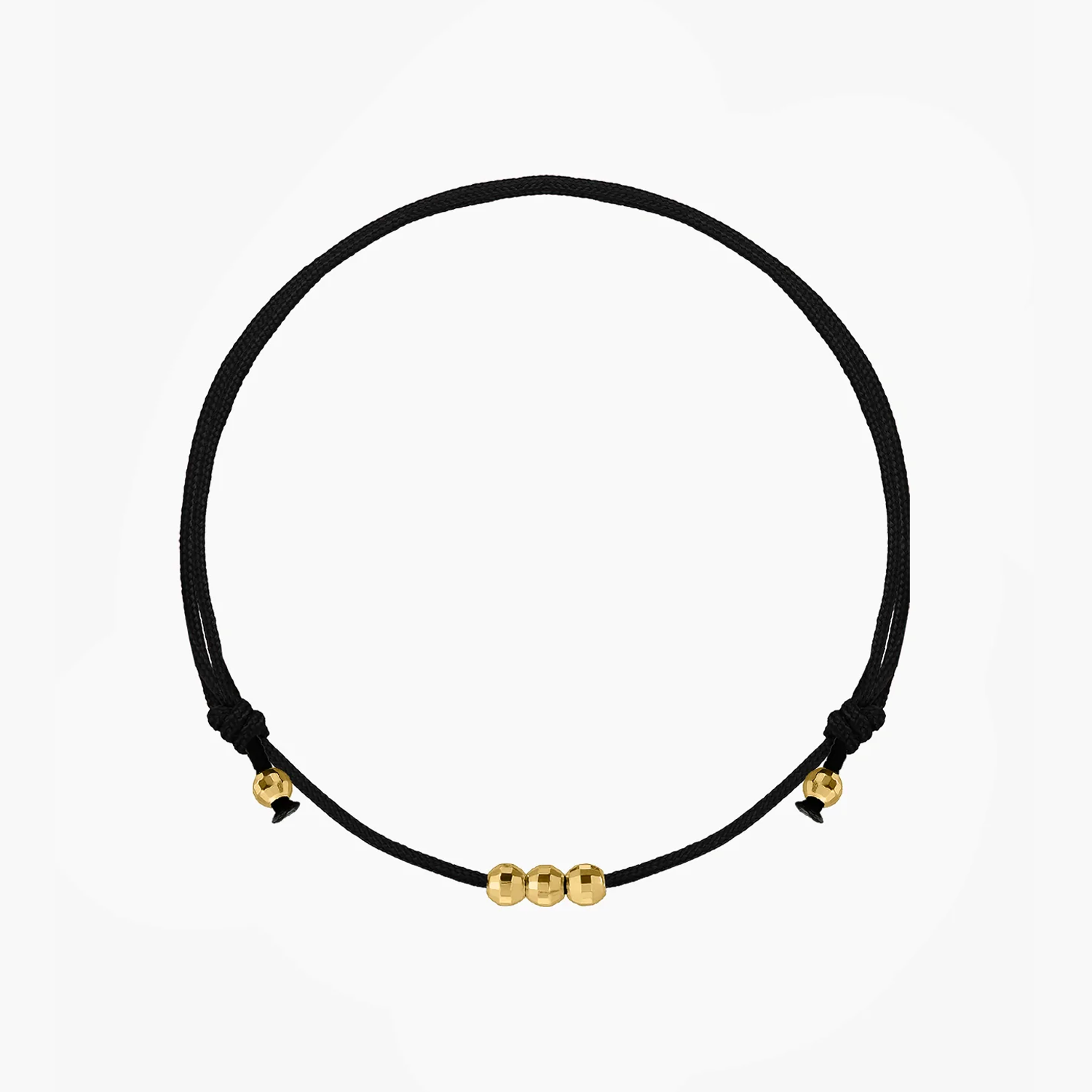 Brățară șnur din argint Golden Dots - Indira