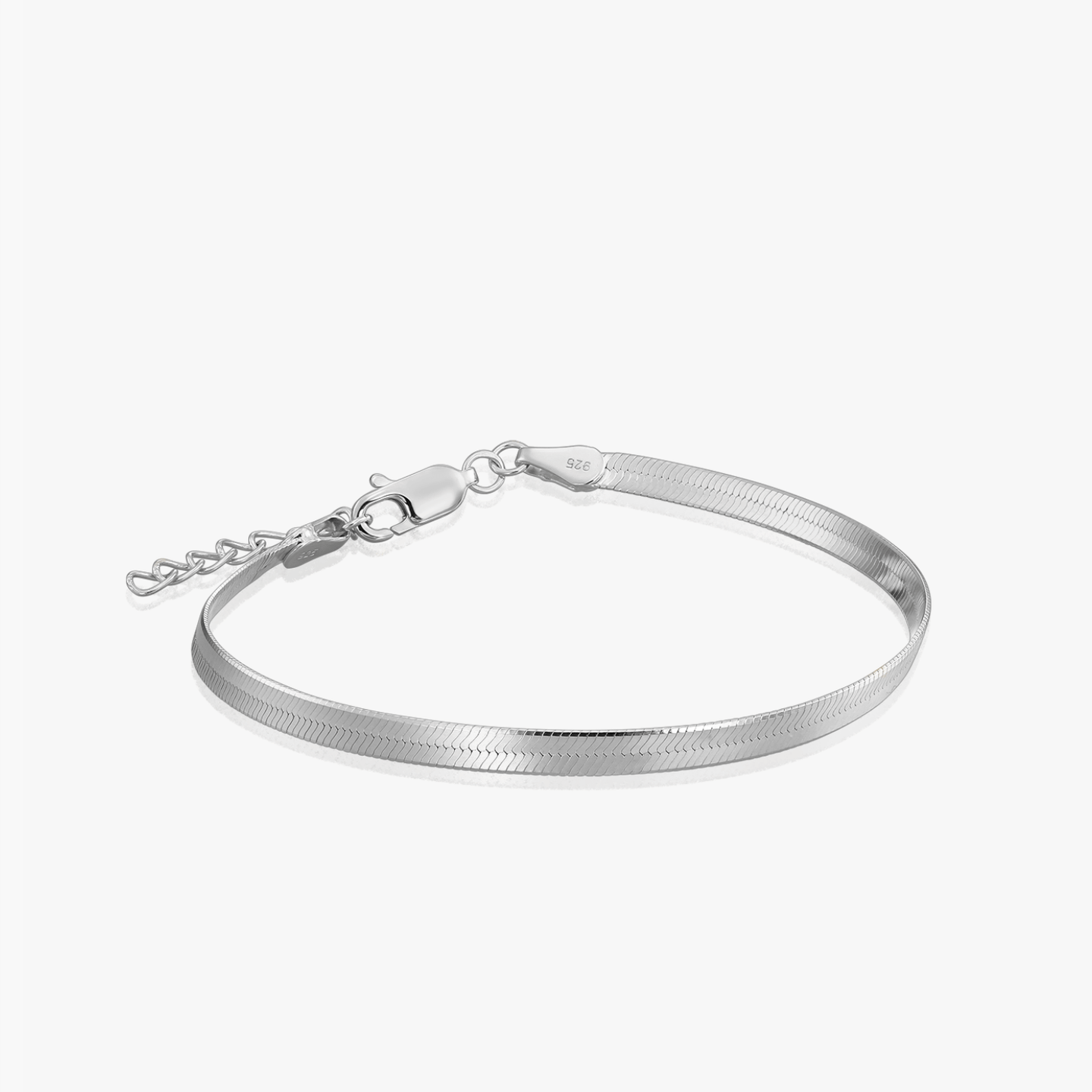 Bracelet en argent Herringbone - Indira