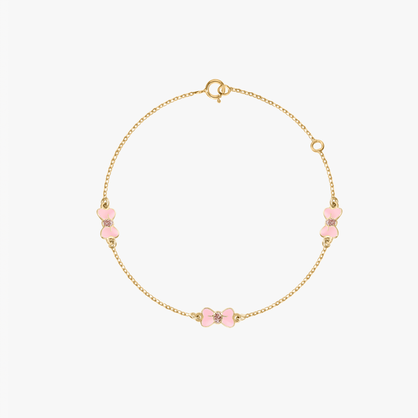 Bracelet enfant doré Ruban