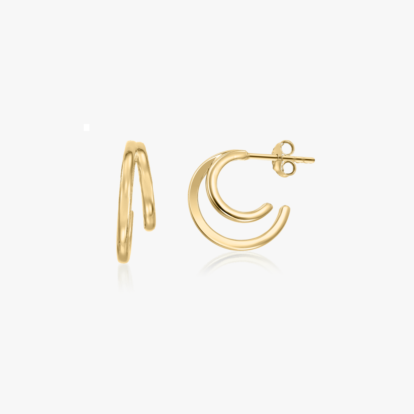 Boucles d'oreilles en argent Golden Siamese - Indira